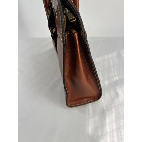 Patricia Nash Calvi Tooled Leather Florence Brown Tan Bag - Picture 2 of 12